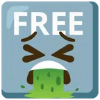 FREE button + face vomiting