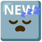 NEW button + sleeping face