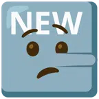 NEW button + lying face