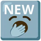 NEW button + yawning face