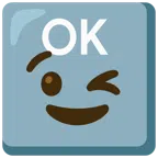 OK button + winking face