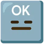 OK button + expressionless face