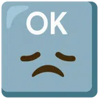 OK button + disappointed face