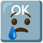 OK button + crying face