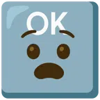 OK button + anguished face