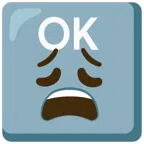 OK button + weary face