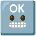OK button + grimacing face