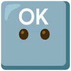 OK button + face without mouth