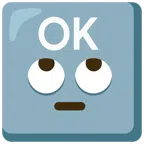 OK button + face with rolling eyes