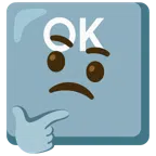 OK button + thinking face