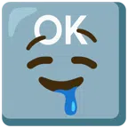 OK button + drooling face