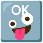OK button + zany face