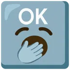 OK button + yawning face