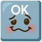 OK button + woozy face