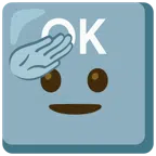 OK button + saluting face