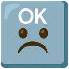 OK button + frowning face