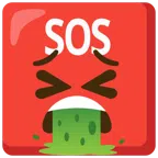 SOS button + face vomiting