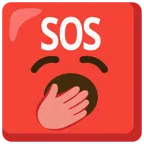 SOS button + yawning face