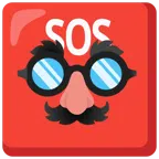 SOS button + disguised face