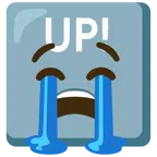 UP! button + loudly crying face