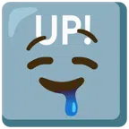 UP! button + drooling face