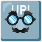UP! button + disguised face