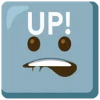 UP! button + biting lip