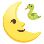 faccina ultimo quarto di luna + serpente