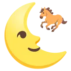faccina ultimo quarto di luna + cavallo