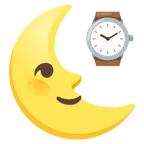 faccina ultimo quarto di luna + orologio