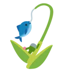 tulipano + canna da pesca