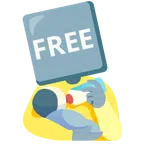 biberon + FREE düğmesi