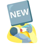 biberon + NEW düğmesi