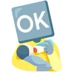 biberon + OK düğmesi