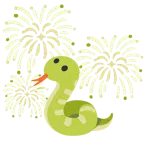 Feuerwerk + Schlange
