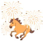 Feuerwerk + Pferd