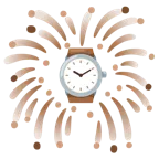 Feuerwerk + Armbanduhr