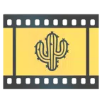 taśma filmowa + kaktus
