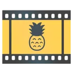 taśma filmowa + ananas