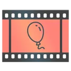 taśma filmowa + balon