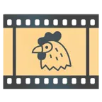 taśma filmowa + kura