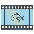 taśma filmowa + ryba
