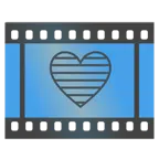 Filmstreifen + blaues Herz