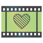 Filmstreifen + grünes Herz
