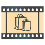 taśma filmowa + torby na zakupy