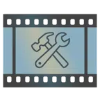 film kareleri + çekiç ve somun anahtarı