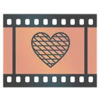 Filmstreifen + braunes Herz