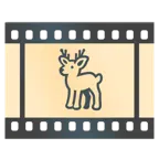 taśma filmowa + jeleń