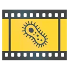 taśma filmowa + zarazek