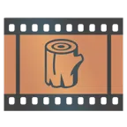taśma filmowa + drewno